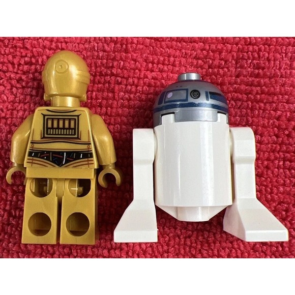 🔥 LEGO C-3PO & R2-D2 Minifigures 75136 Star Wars Set 2 Droids sw0700 sw0527a - Picture 2 of 3